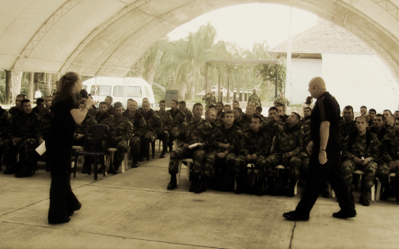 Woroniecki Speaking With Military Generals